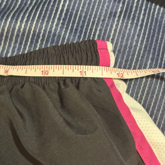 Nike Dri-Fit Tempo Running Shorts Women S Black Pink White Athletic Gym Training - Picture 5 of 7
